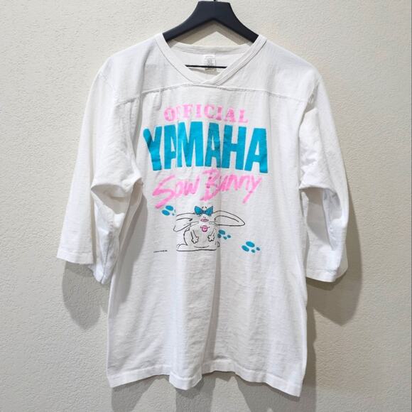 Yamaha Tops - Vintage Yamaha Snow Bunny Cotton Tee
